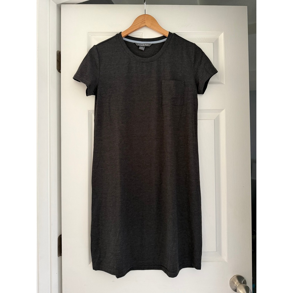 Free‎ Fly Bamboo Flex Pocket Dress Heathered Gray Outdoors Comfort Casual